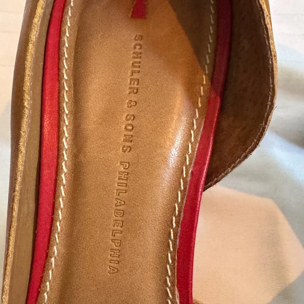 Anthropologie by Schuler & Sons Bookbinder Platform Heels in Tan - Picture 3 of 12